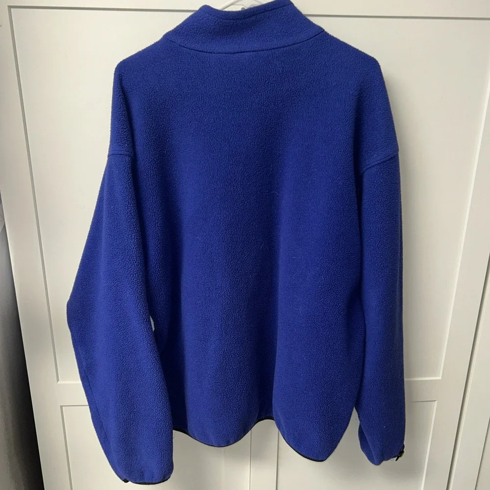 The North Face Mens Vintage Full Zip Fleese Jacket Size M Or L Blue